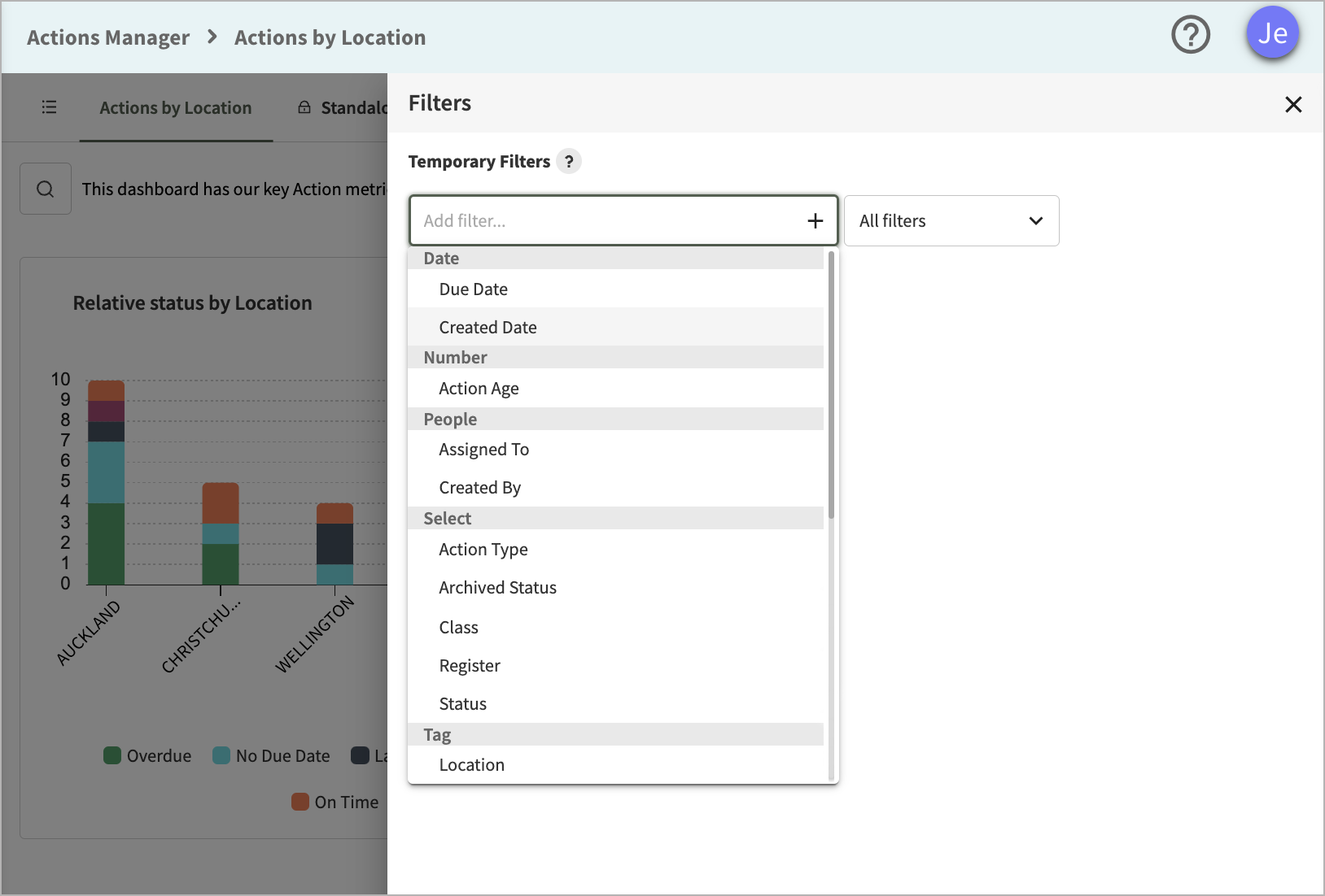 Action-filters
