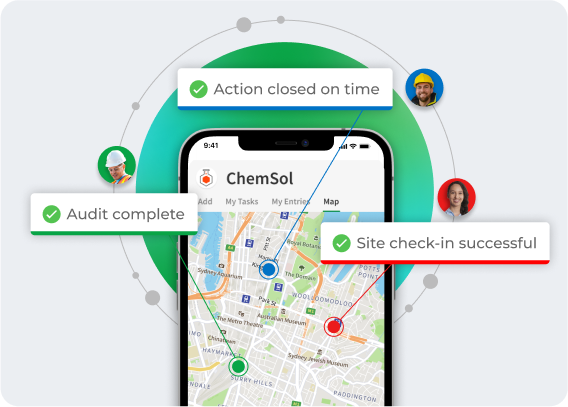 ecoportal WHS app australia geographic map interface