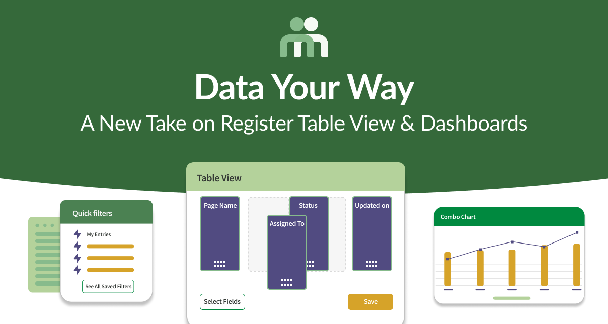 Data Your Way: A New Take on Register Table View & Dashboards